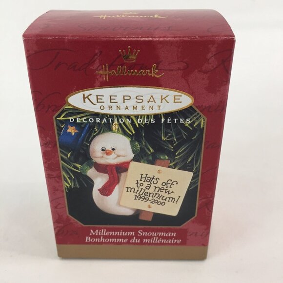 Hallmark Keepsake Millennium Christmas ornament Millennium Snowman dated 1999 - Picture 1 of 8